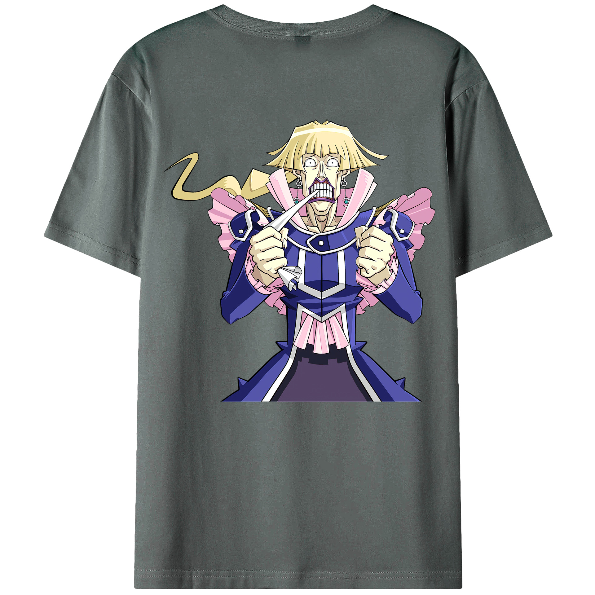 （画像用） 遊☆戯☆王 Yu-Gi-Oh! 綿100％ メンズ半袖Tシャツ（バックプリント） 通気性